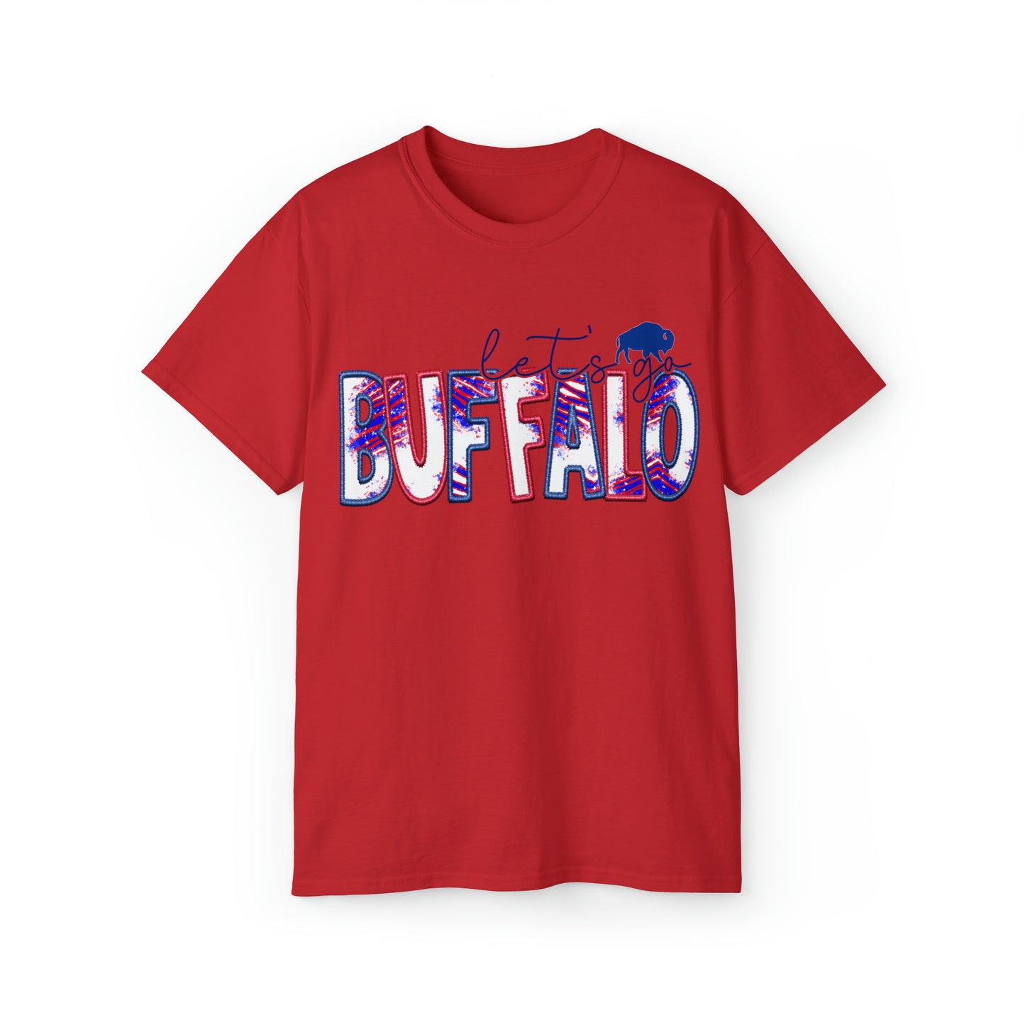 Let’s Go Buffalo Faux Embrodiery