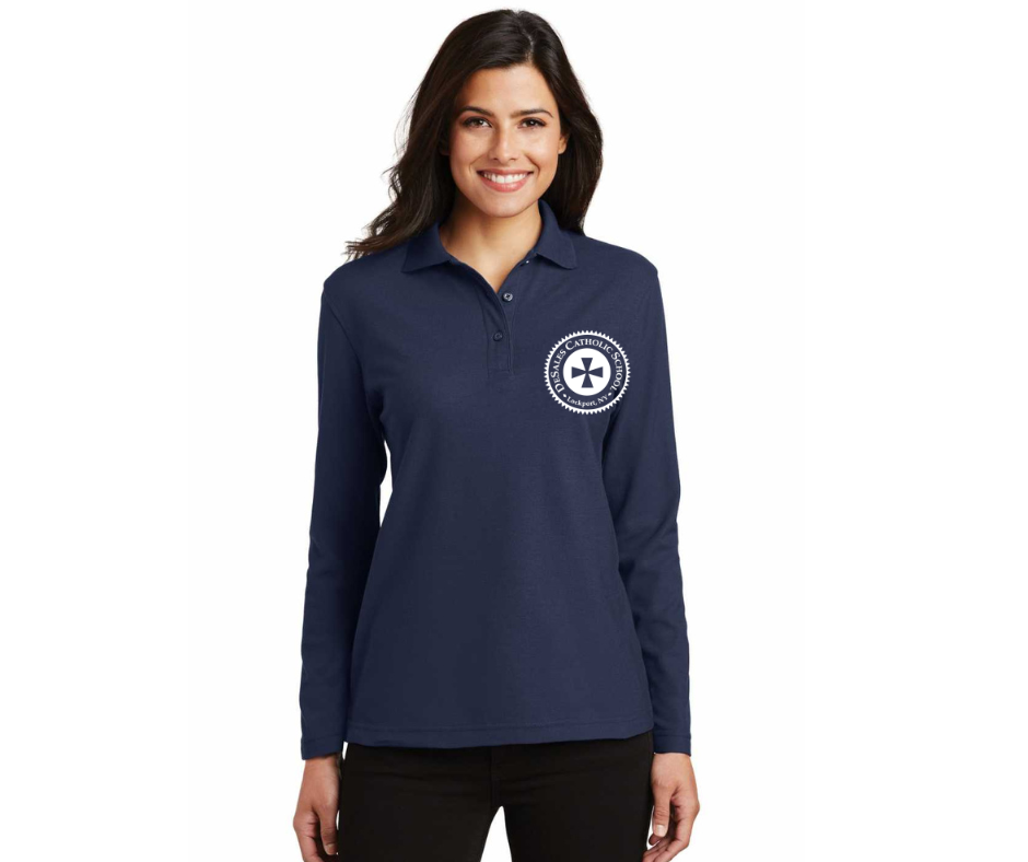 Adult Silk 65/35 Pique Polo Long Sleeve