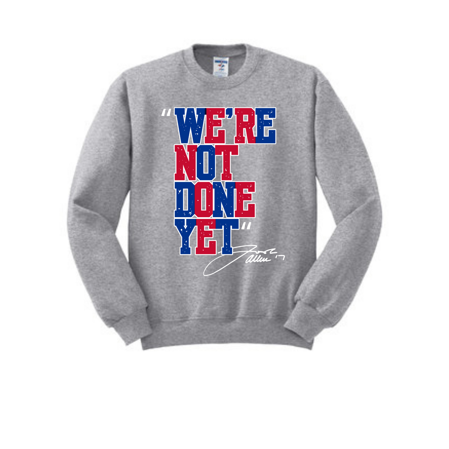 We're Not Done