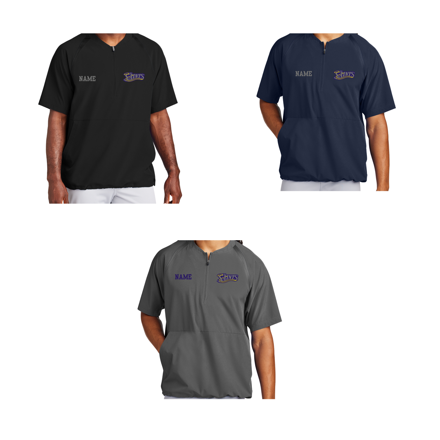 Anjo Sport-Tek® Repeat 1/2-Zip Short Sleeve Jacket
