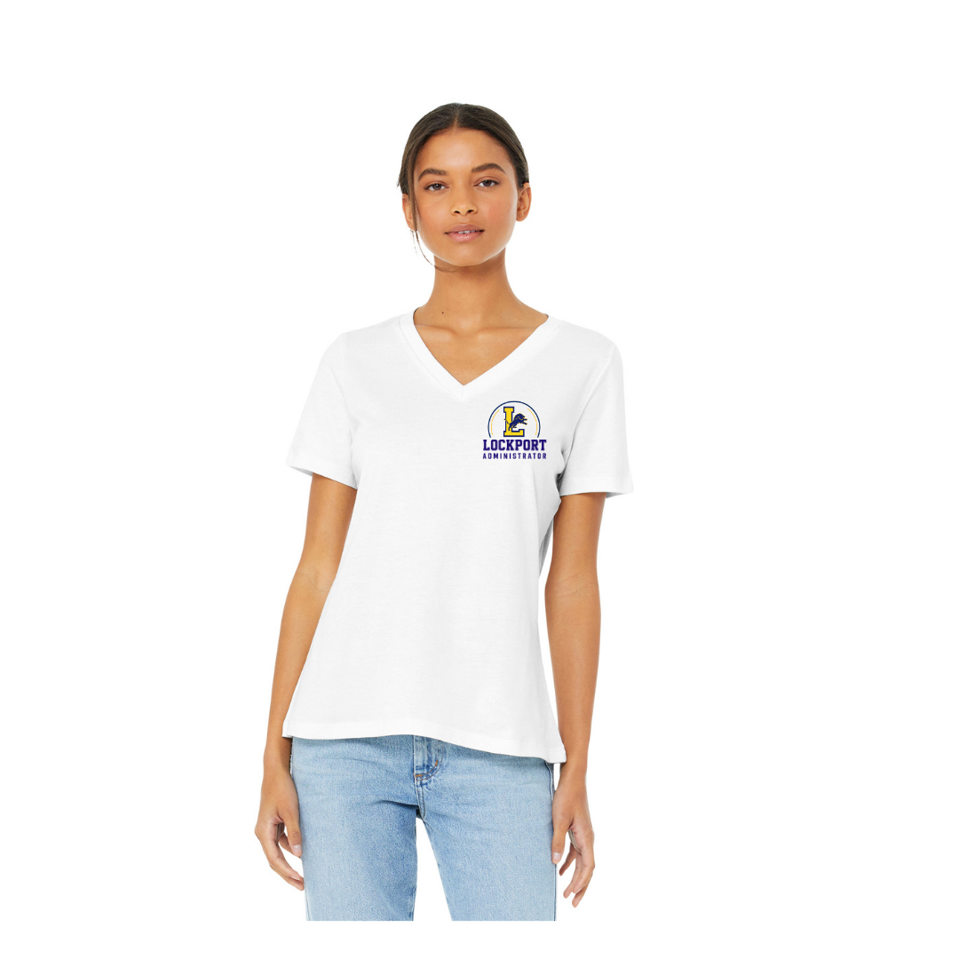 Lockport Admin Ladies vneck
