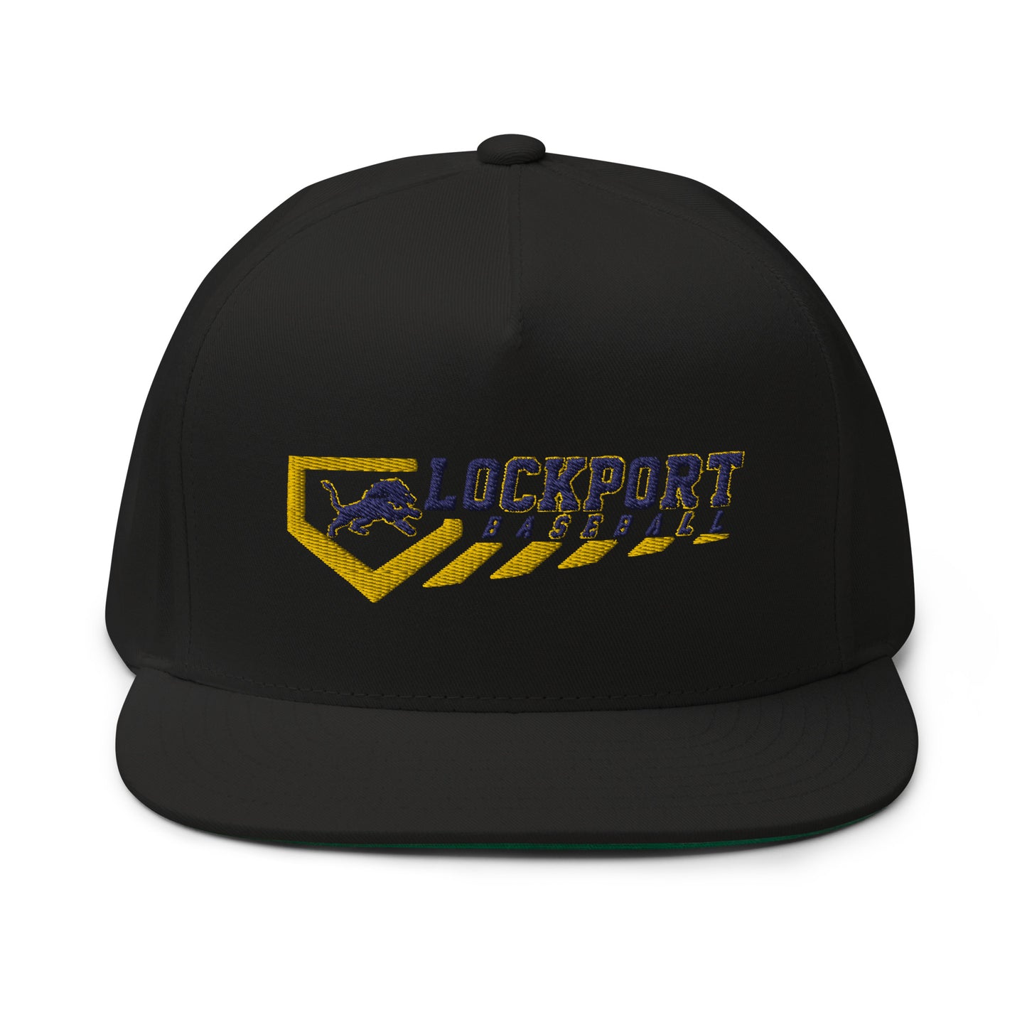 Embroidered Flat Brim Baseball Hat