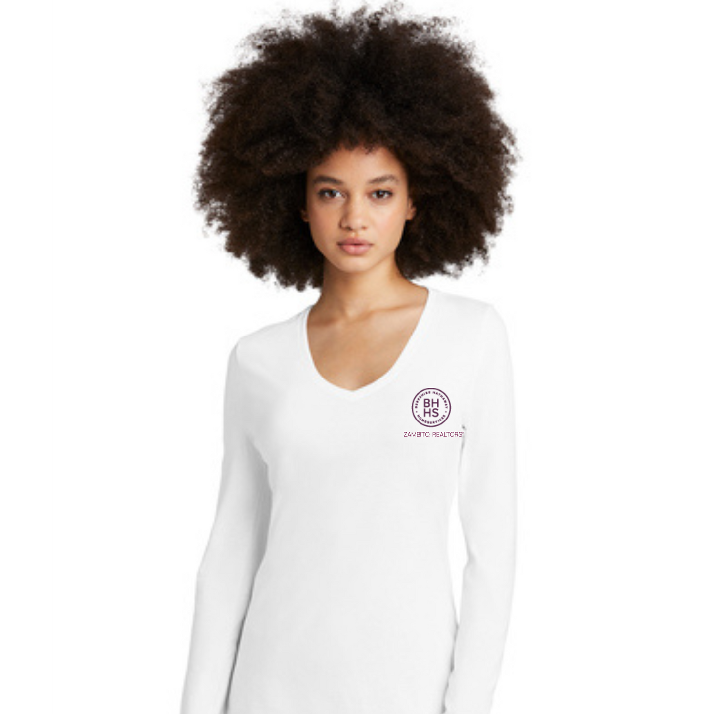 Women's Long Sleeve V-Neck Tee
