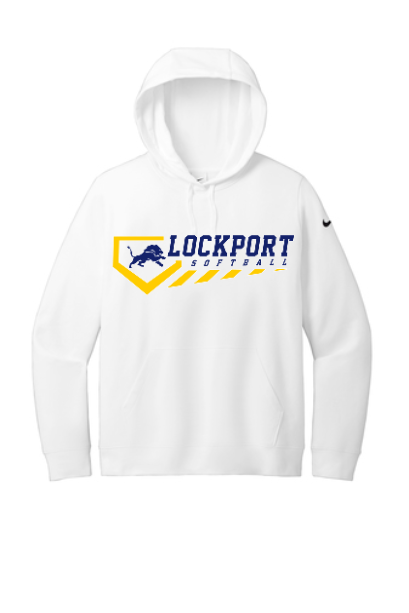 Ladies Nike Club Fleece Sleeve Swoosh Pullover Hoodie