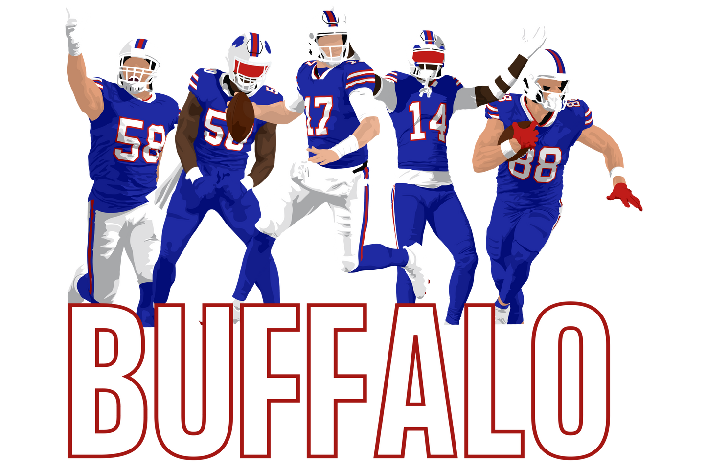 Buffalo w/ Players Graphic