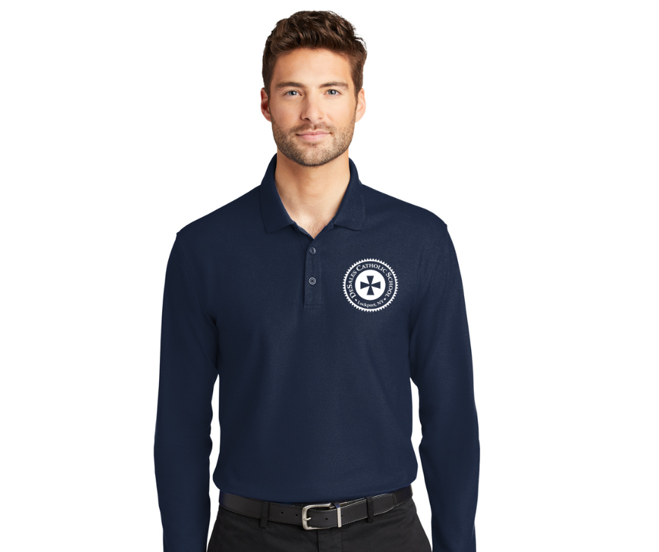 Adult Silk Touch Performance Polo Long Sleeve