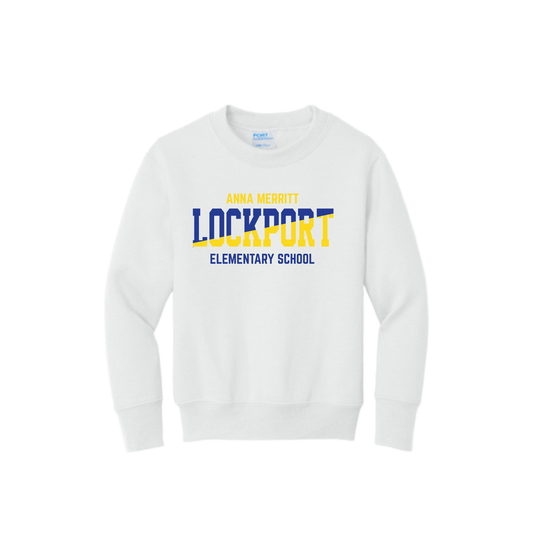 AM Fundraiser Split Color  Crewneck Sweatshirt