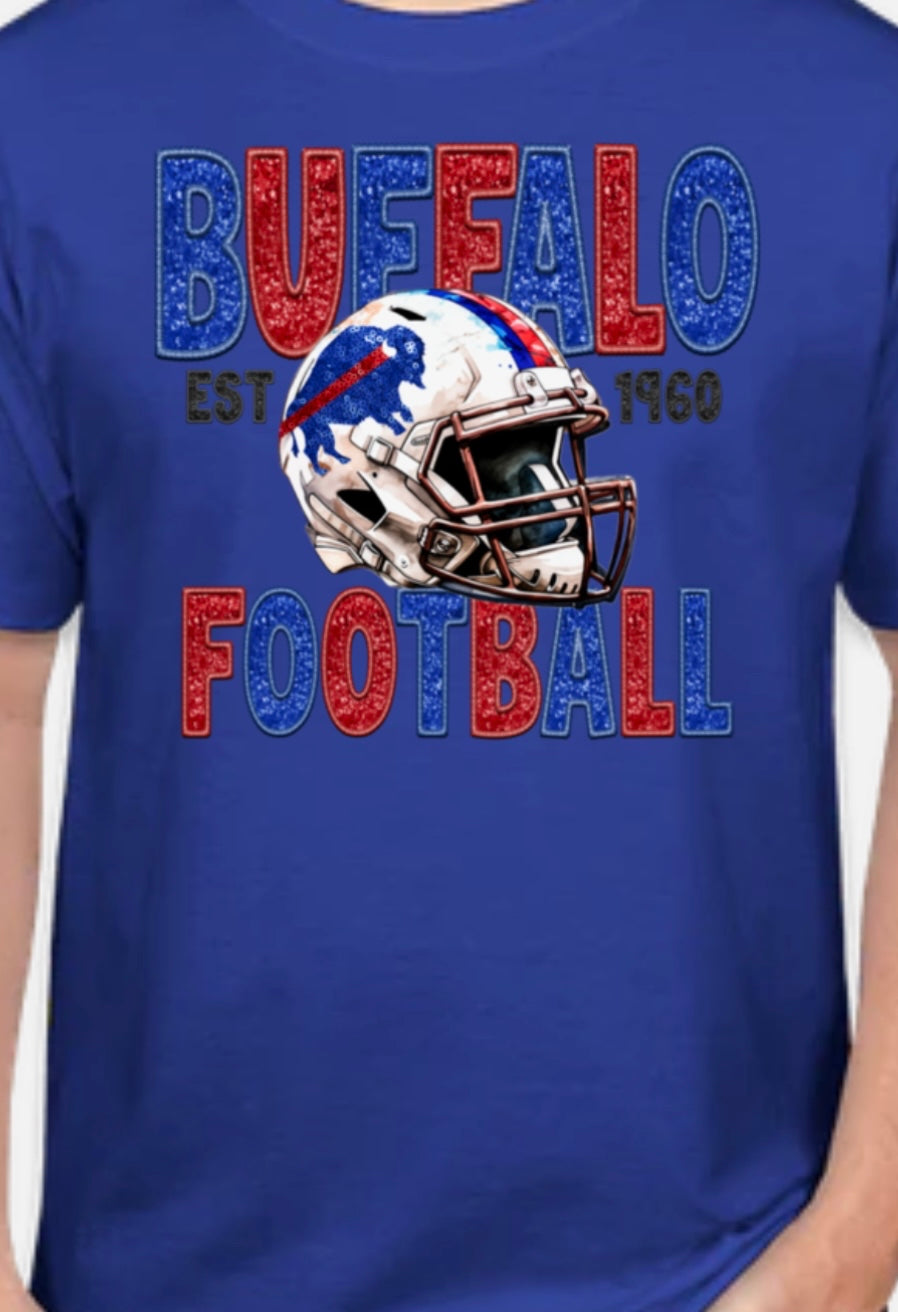 Buffalo Bills Faux Glitter