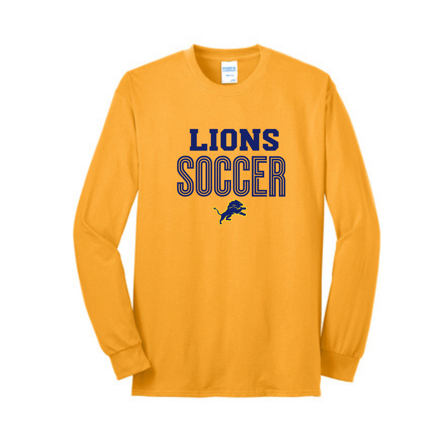 Girls Soccer Lions Soccer long sleeve tshirt