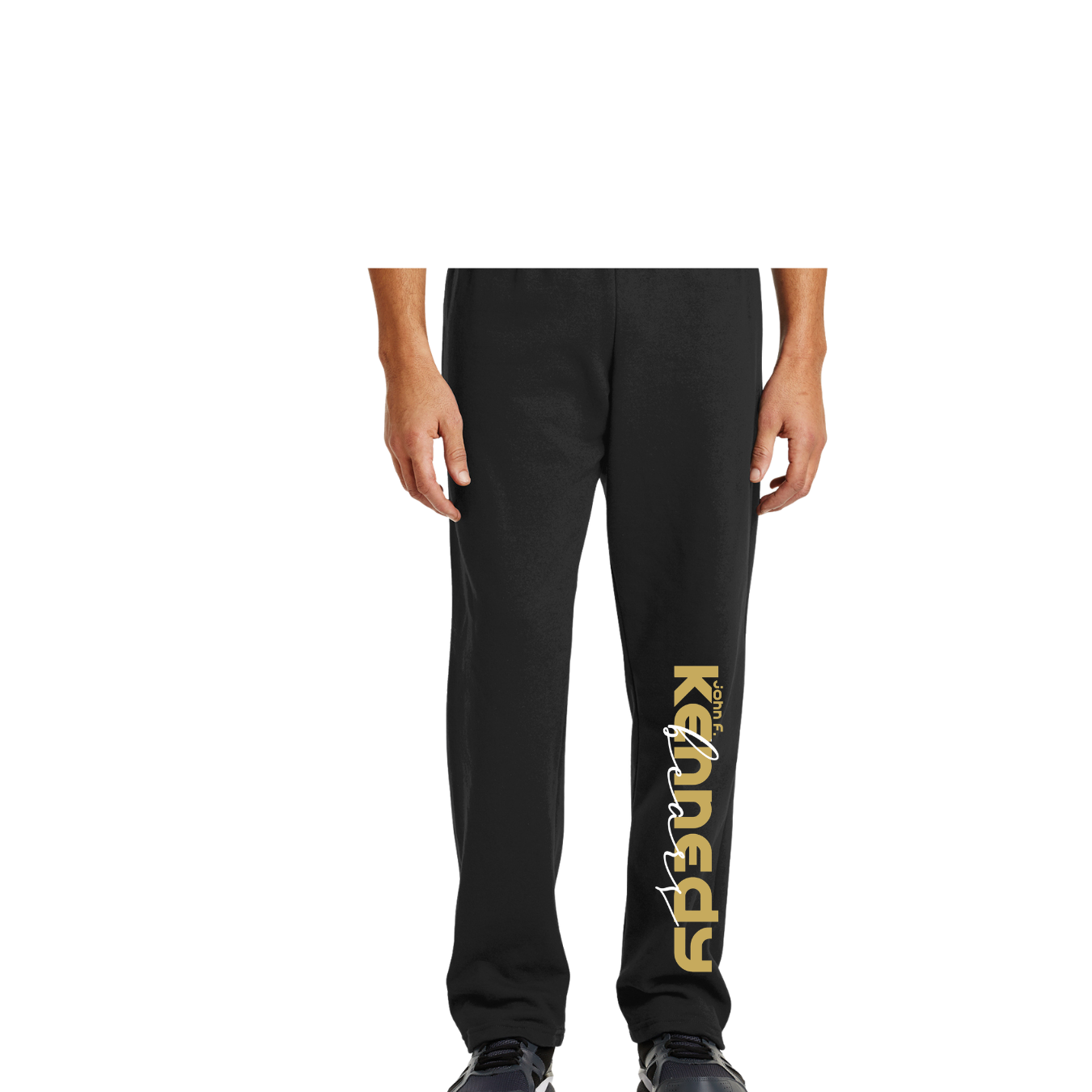 JFK Fundrasier Long Image Open Bottom Sweatpants