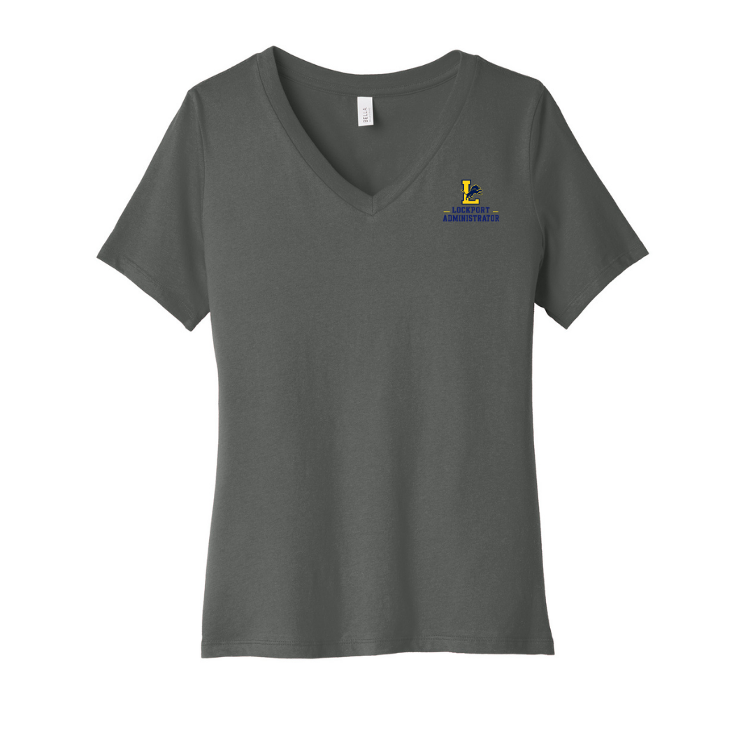 Lockport Admin Ladies vneck