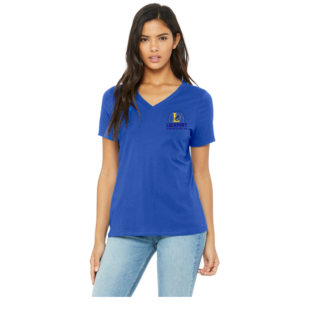 Lockport Admin Ladies vneck