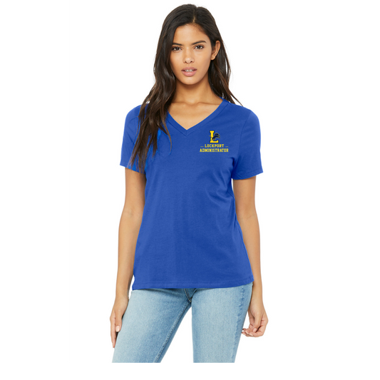 Lockport Admin Ladies vneck