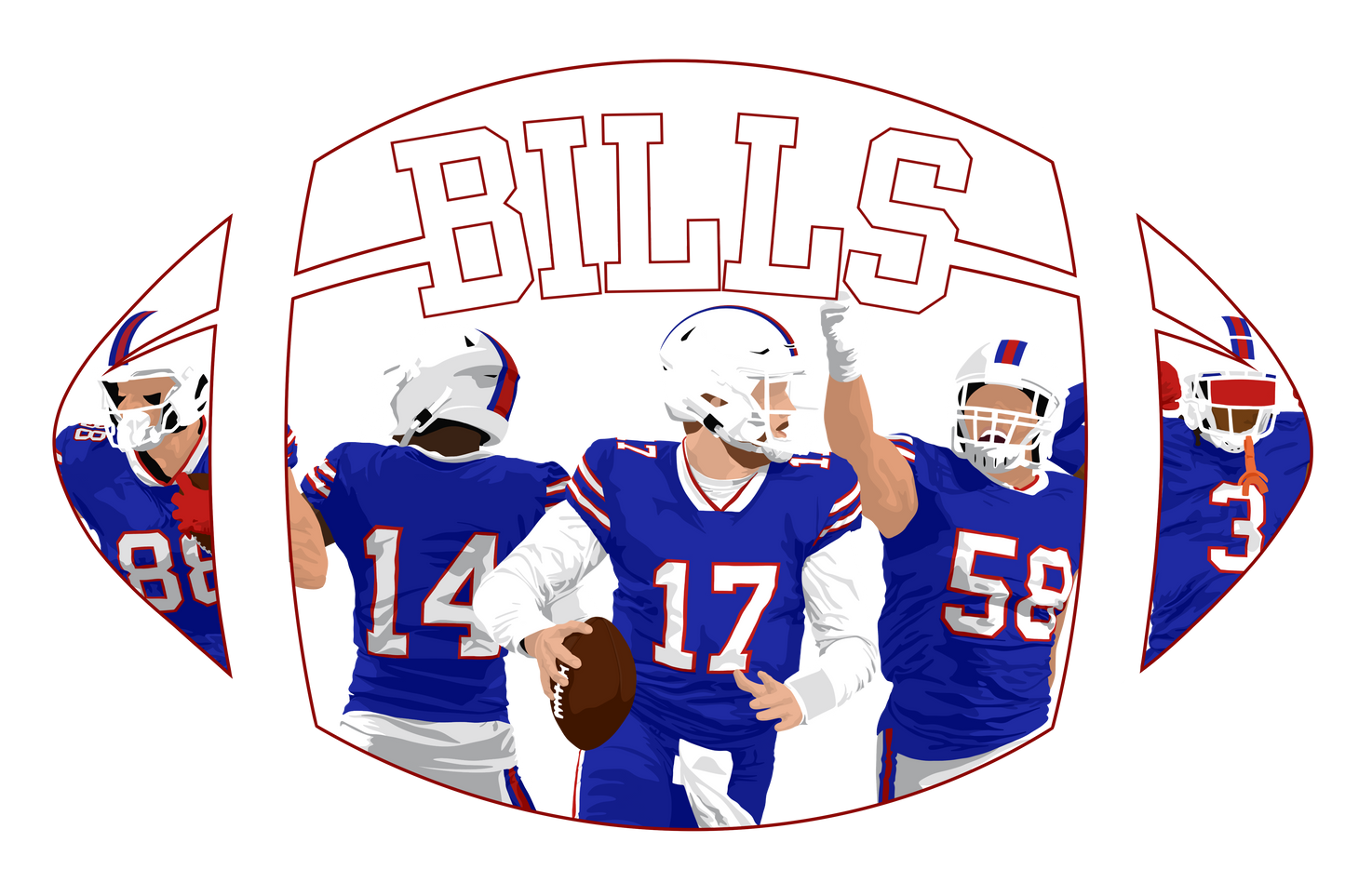 Bills Football Graphic