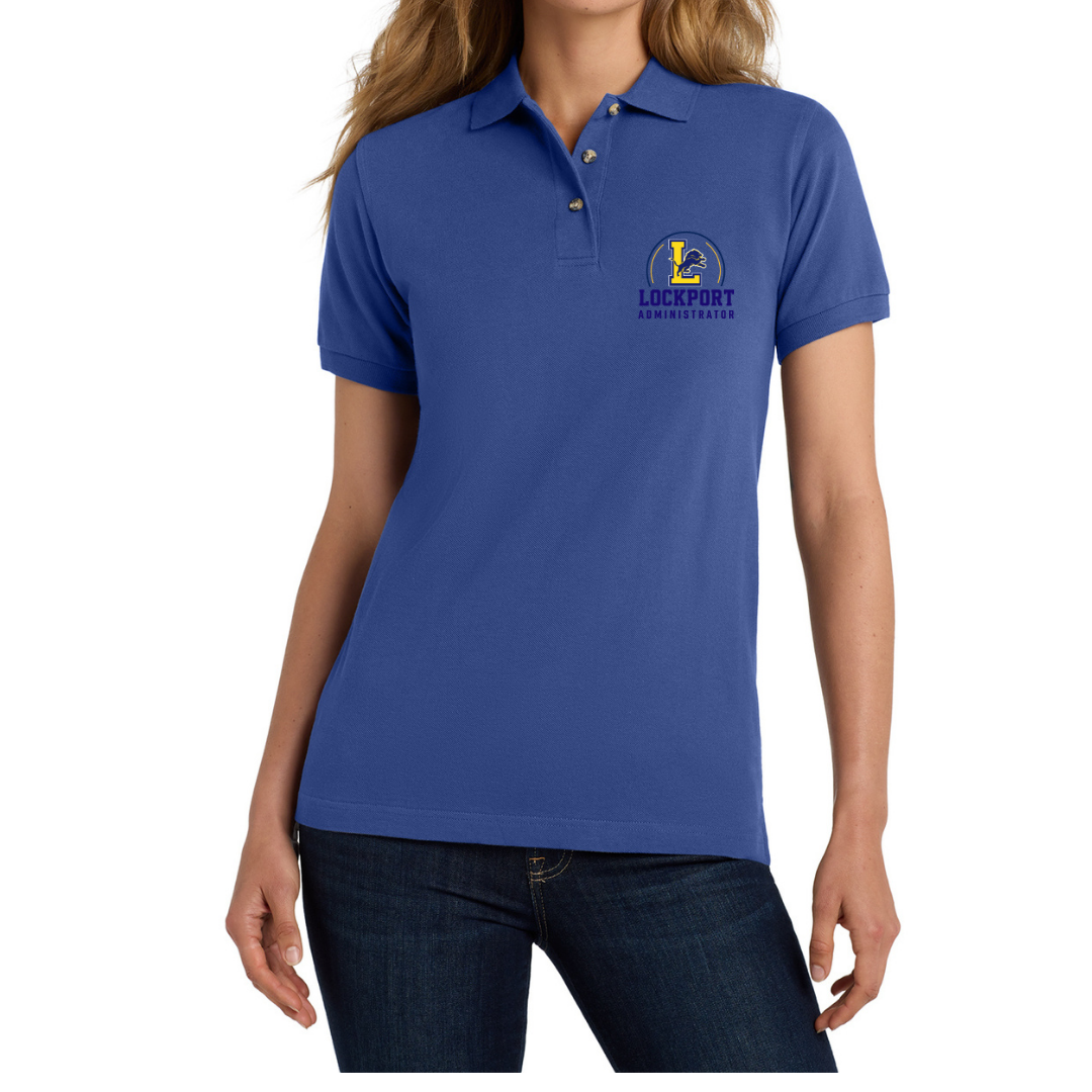 Lockport Admin Ladies Cotton Polo