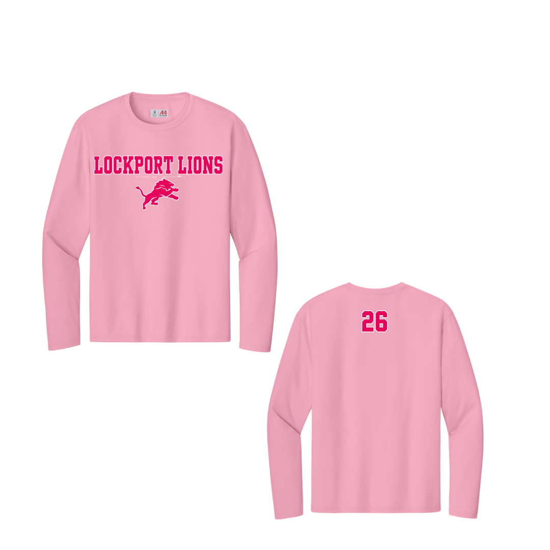 Pink Long Sleeve Dri Fit Lockport Soccer