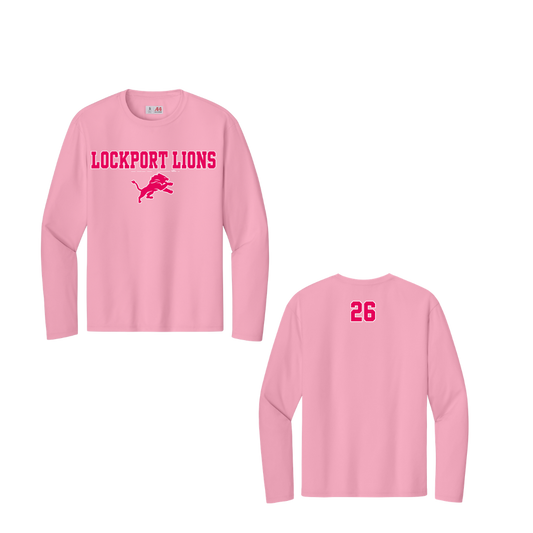 Pink Long Sleeve Dri Fit Lockport Soccer