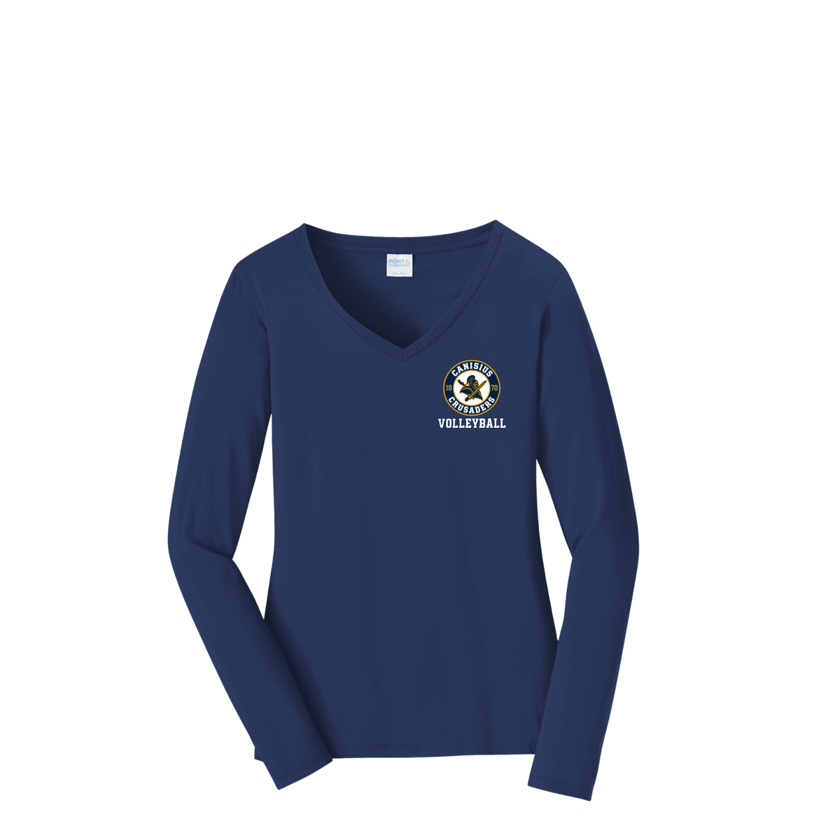 Canisius Ladies Vneck Long/Short Sleeve Tshirt