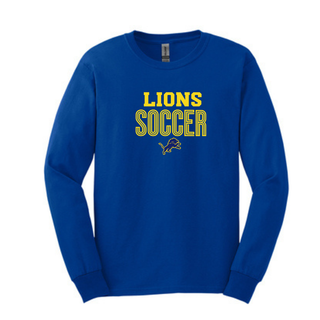 Girls Soccer Lions Soccer long sleeve tshirt