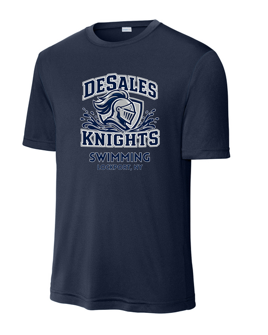 DeSales Swim 2026 Youth and Adult  Dri Fit  Short Sleeve T-shirt