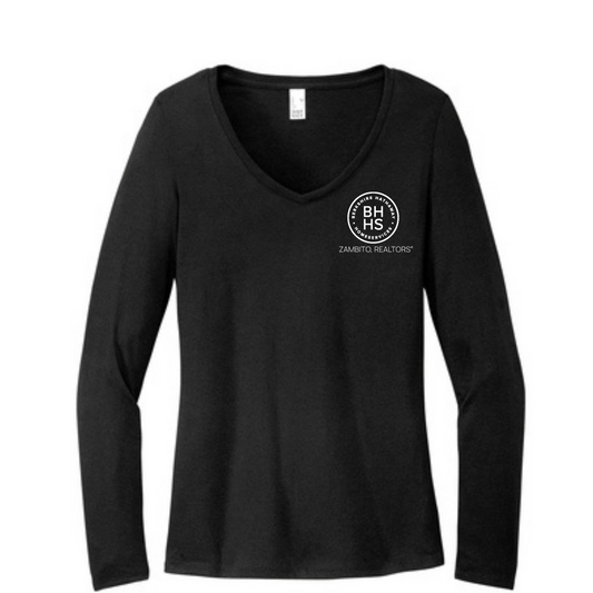 Women's Long Sleeve V-Neck Tee