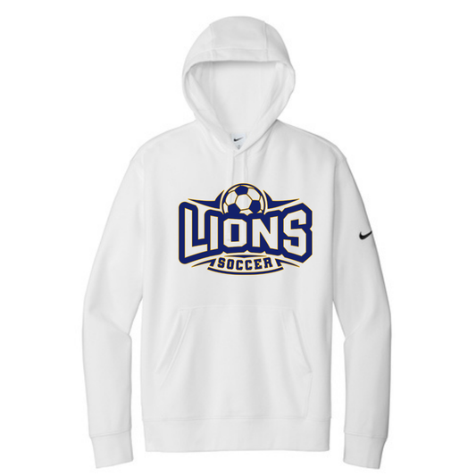 Nike Club Fleece Sleeve Swoosh Pullover Hoodie Lions logo