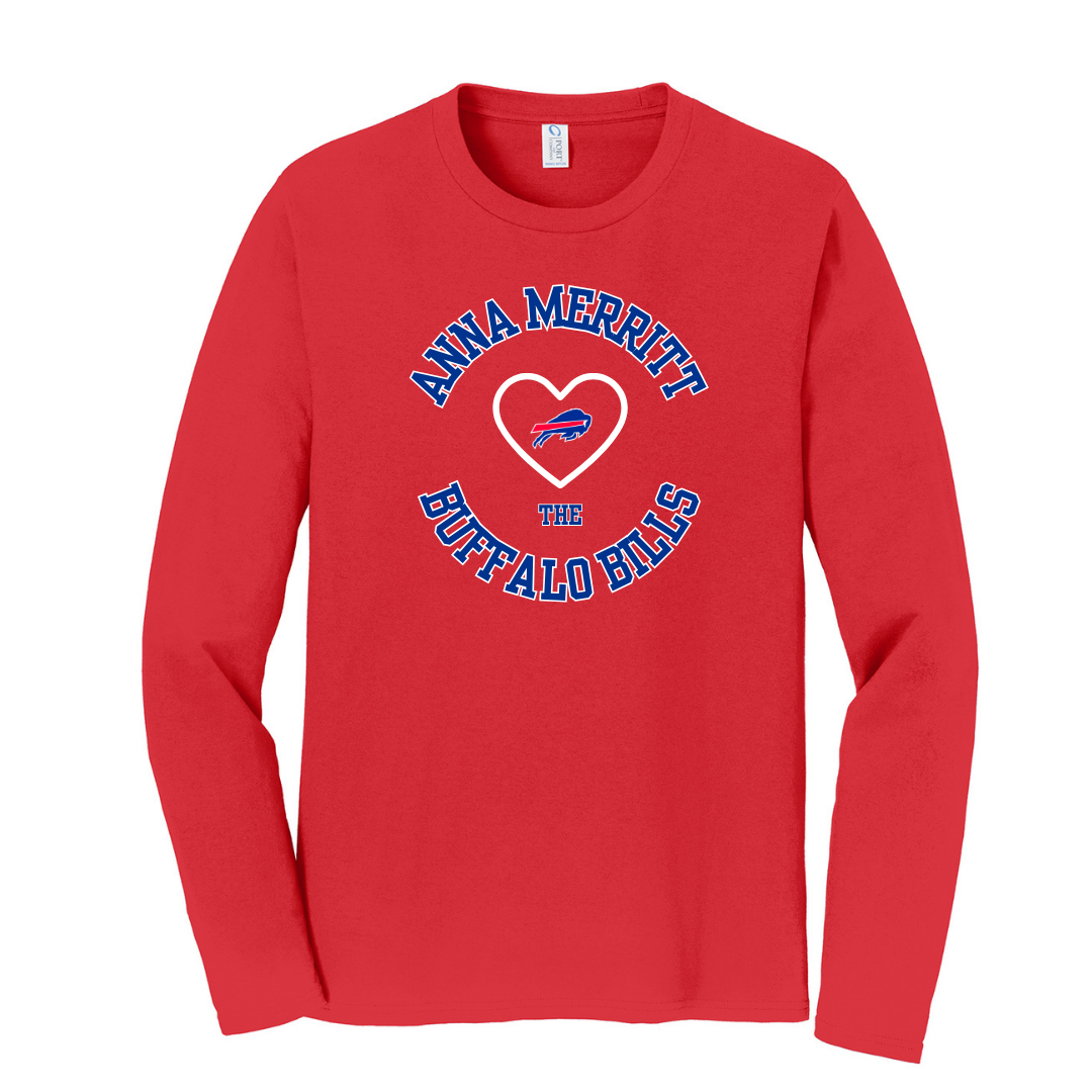 Anna Merritt Loves the Bills  Long Sleeve Fundraiser