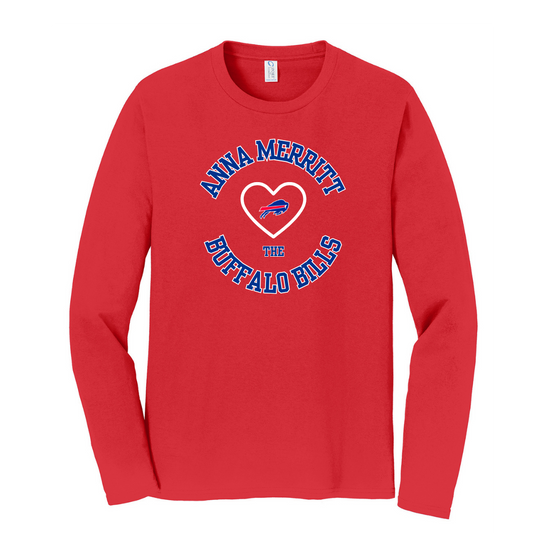 Anna Merritt Loves the Bills  Long Sleeve Fundraiser