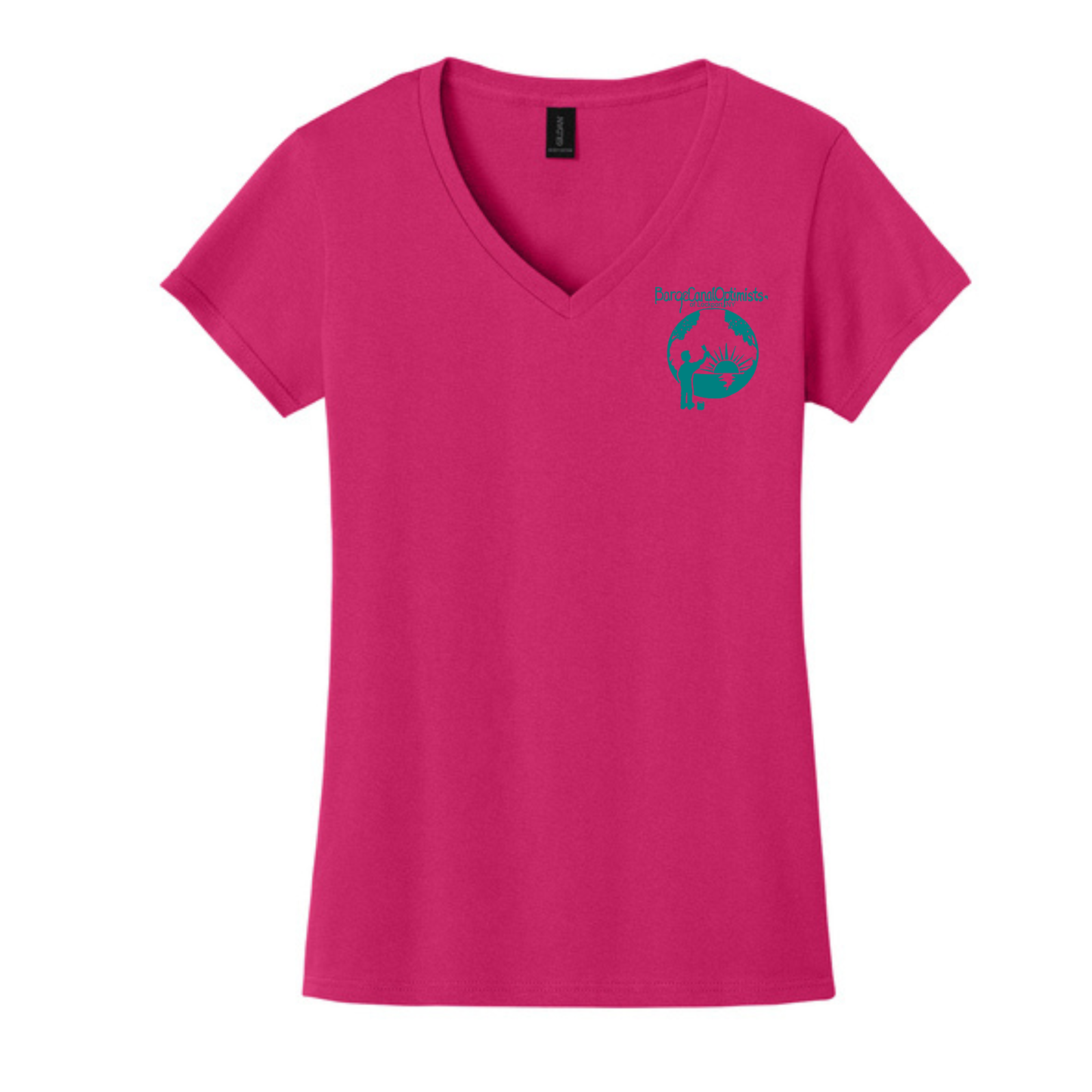 Barge Optimist Ladies Vneck Tshirt